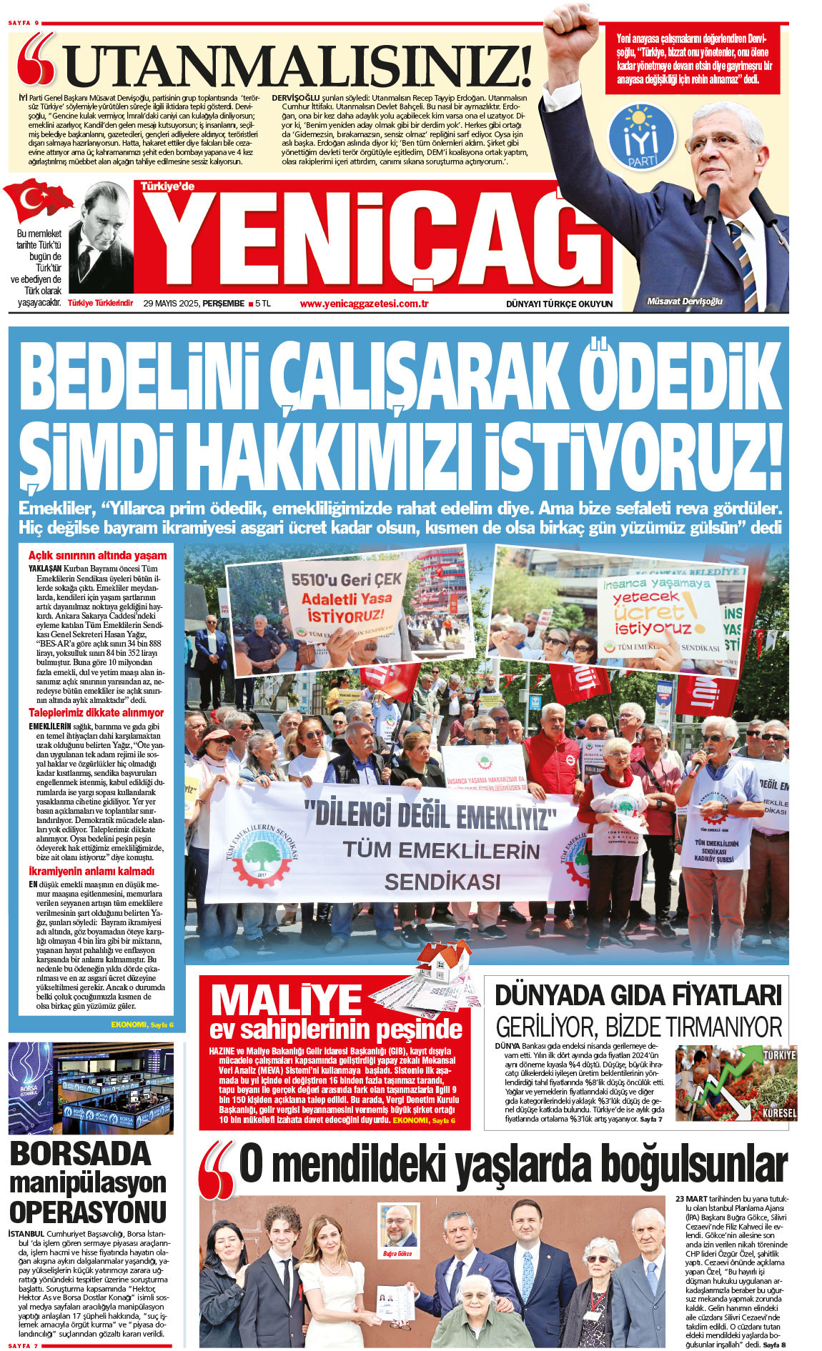 29 Mayıs 2025 Perşembe