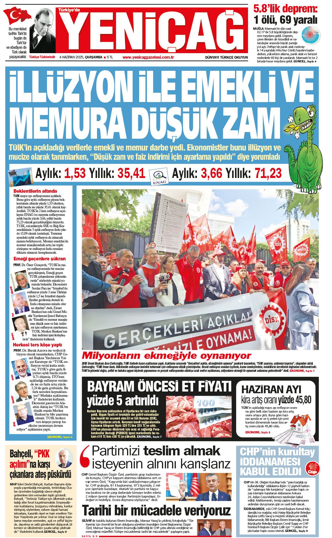 4 Haziran 2025 Çarşamba