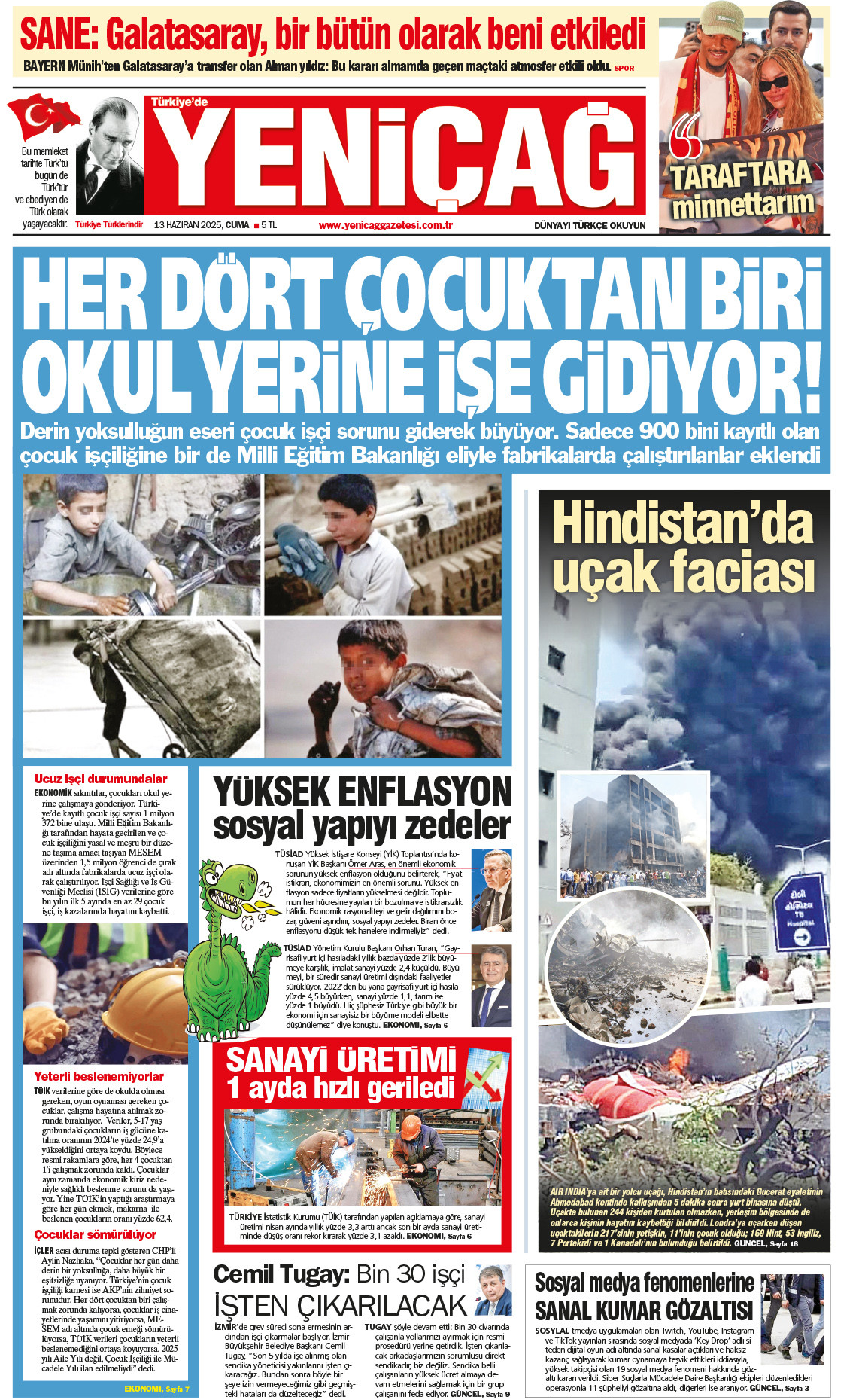 13 Haziran 2025 Cuma