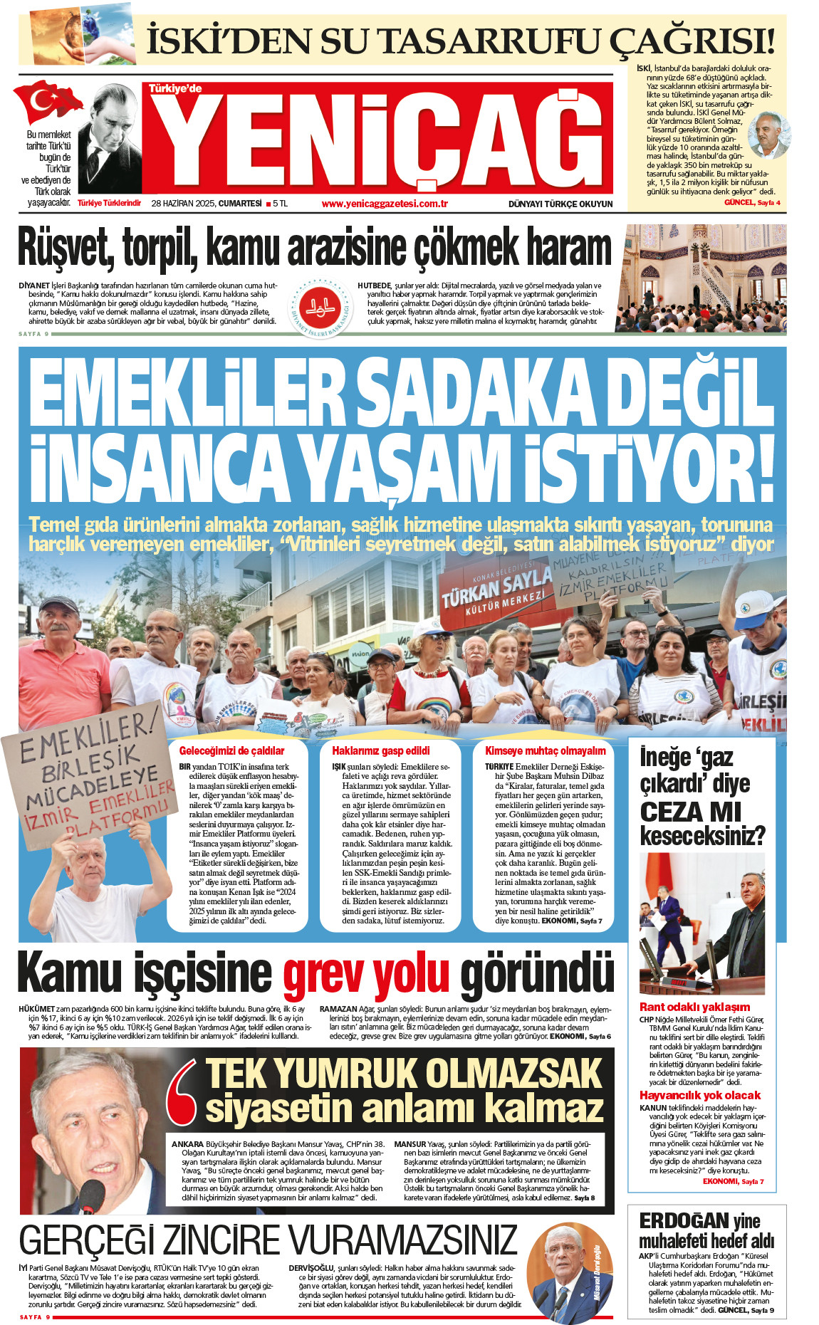 28 Haziran 2025 Cumartesi