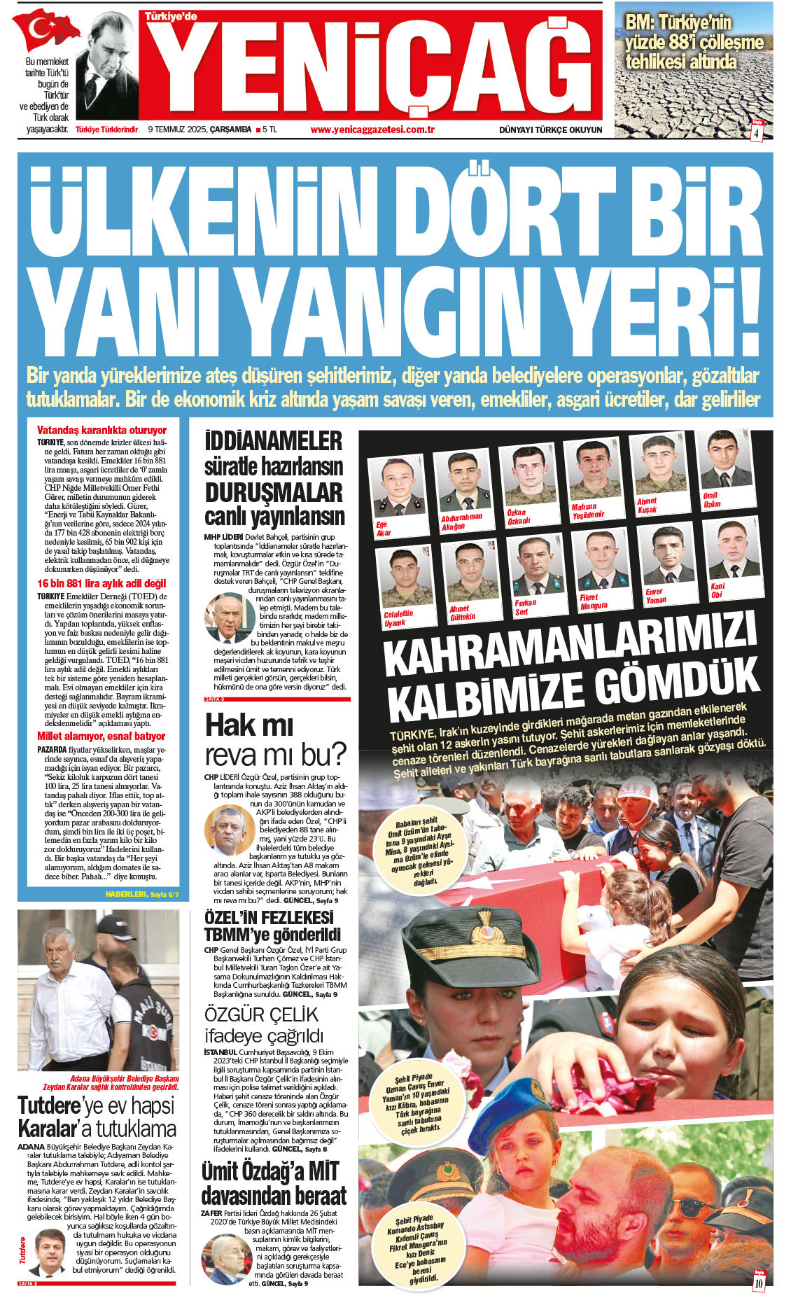 9 Temmuz 2025 Çarşamba