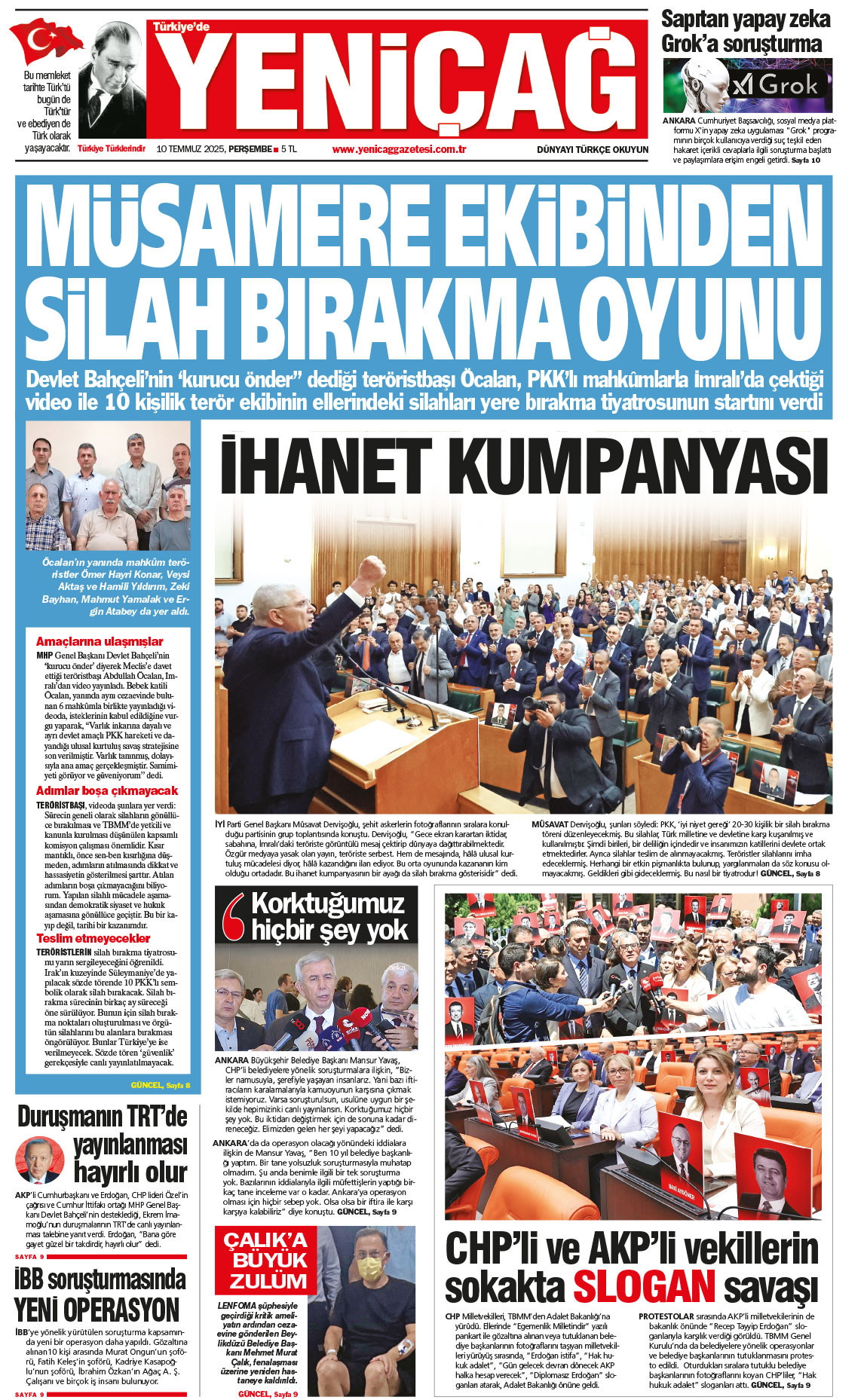 10 Temmuz 2025 Perşembe