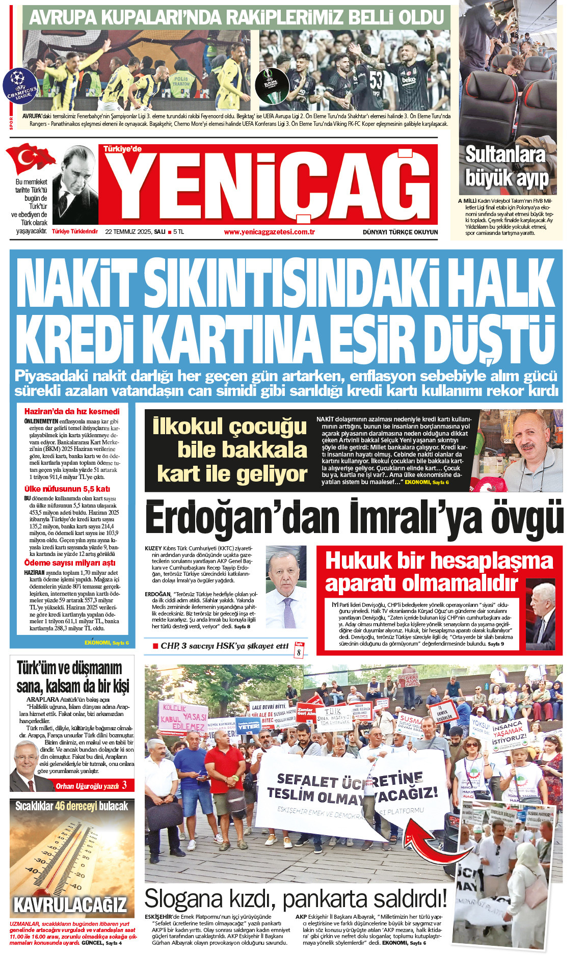 22 Temmuz 2025 Salı