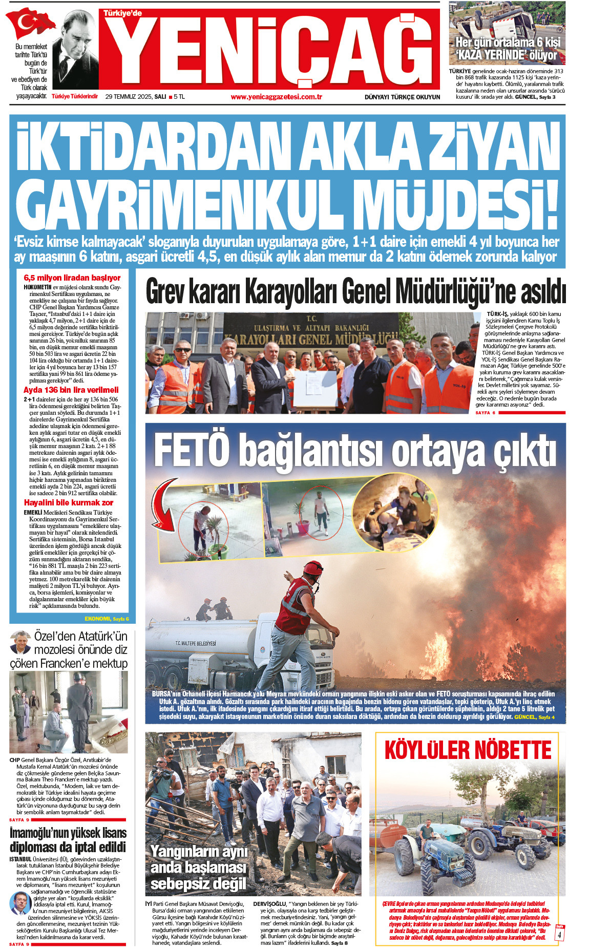 29 Temmuz 2025 Salı