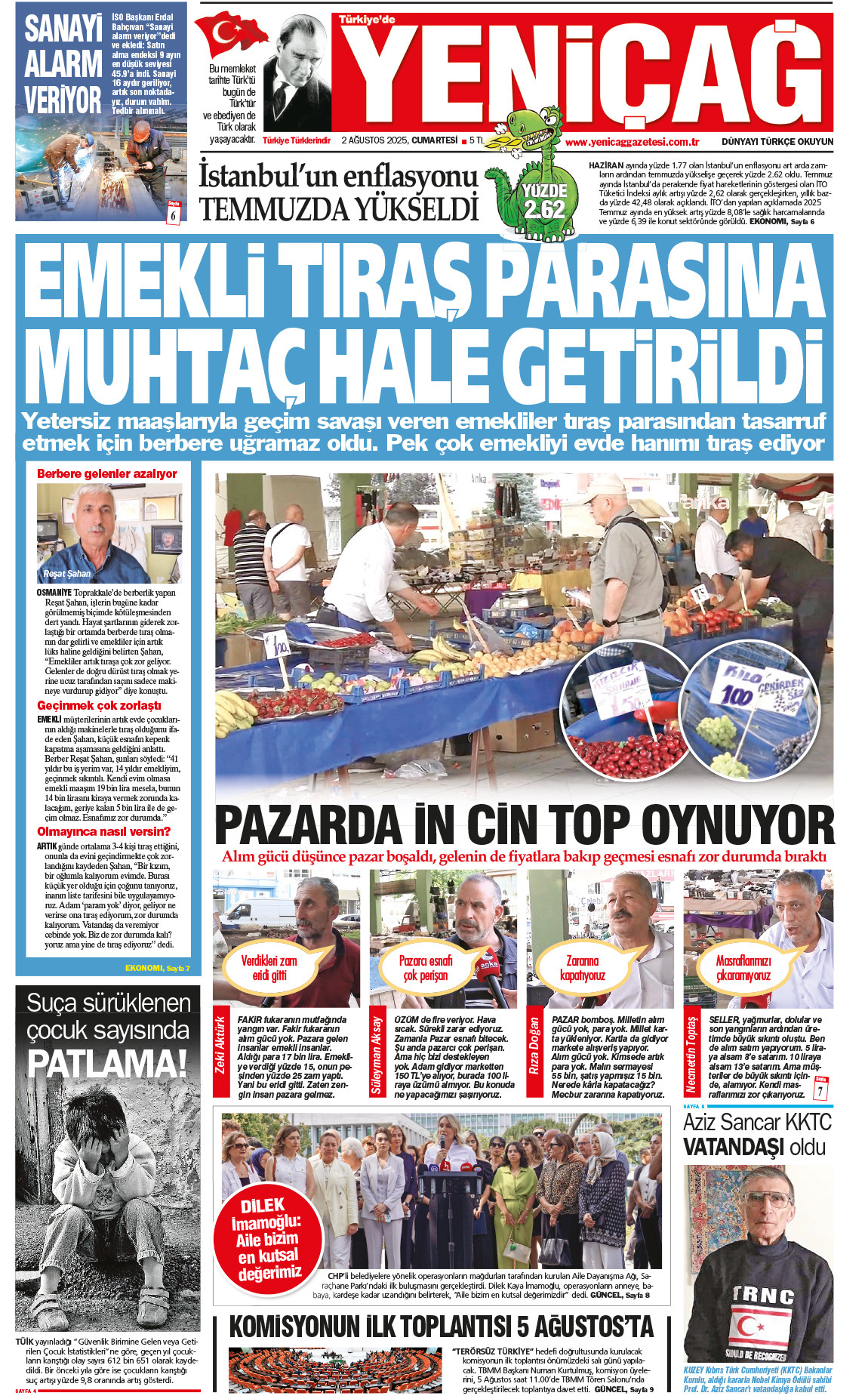 2 Ağustos Cumartesi 2025