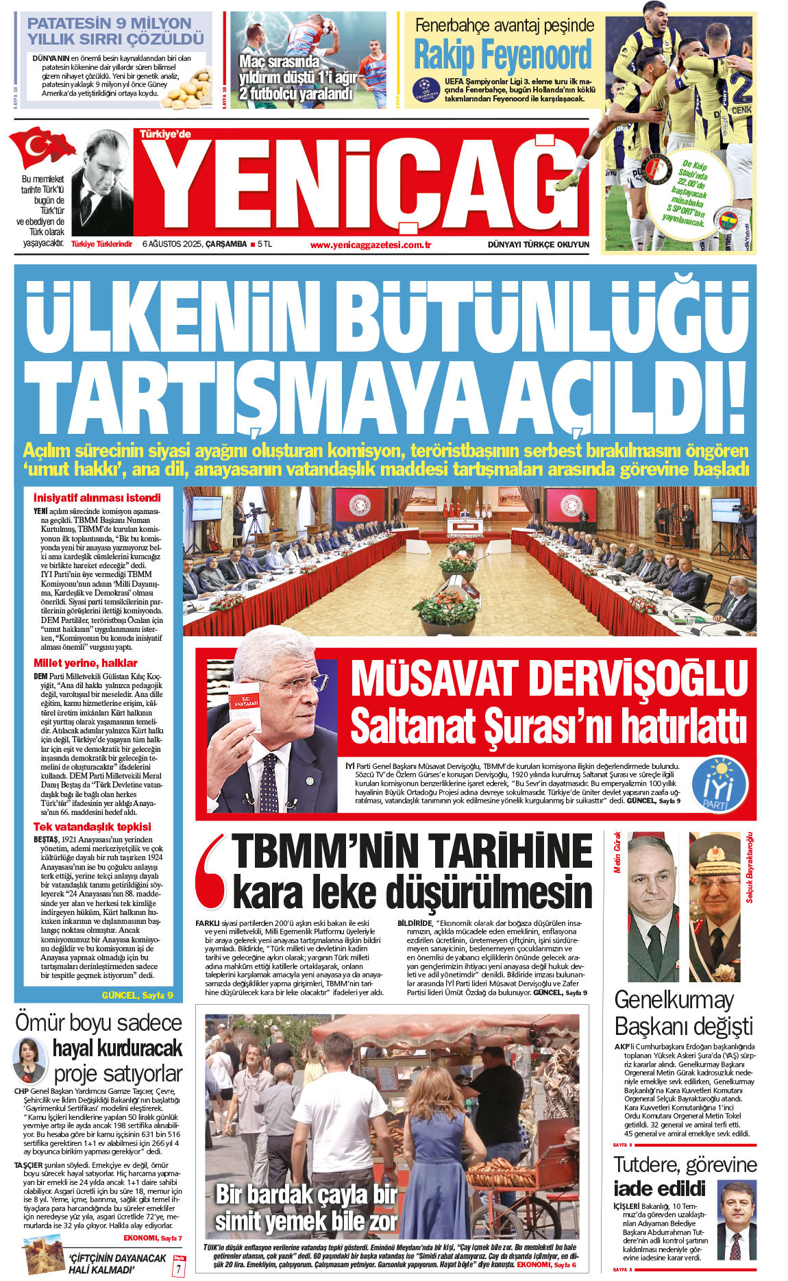 6 Ağustos 2025 Çarşamba