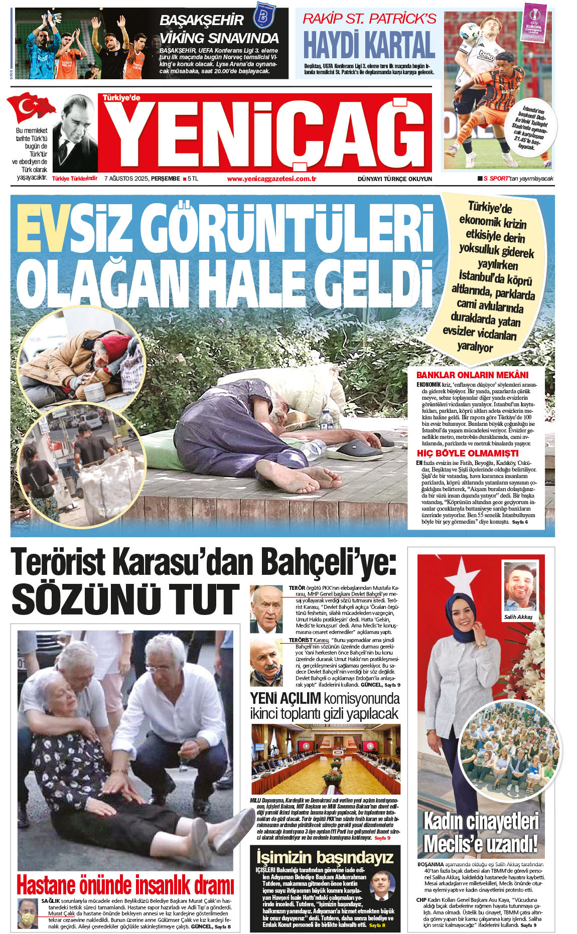 7 Ağustos 2025 Perşembe