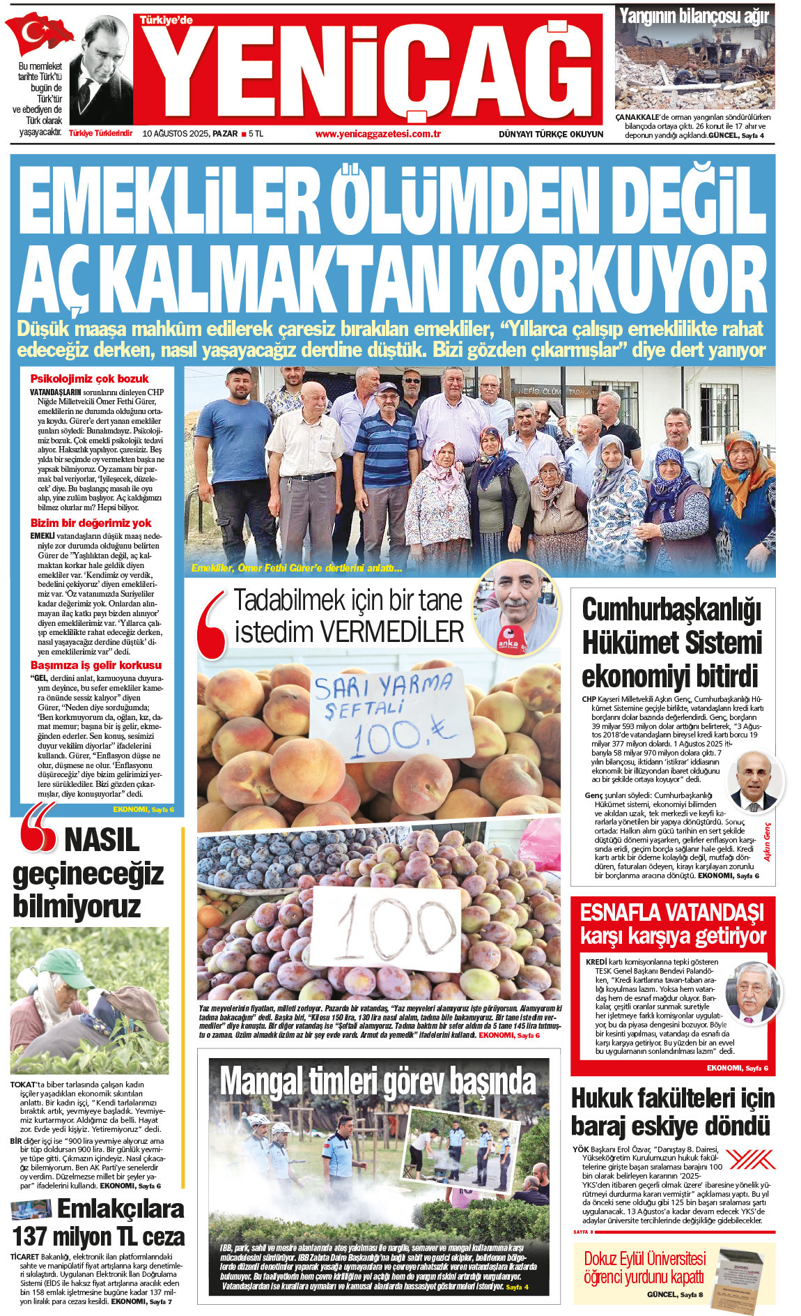 10 Ağustos 2025 Pazar