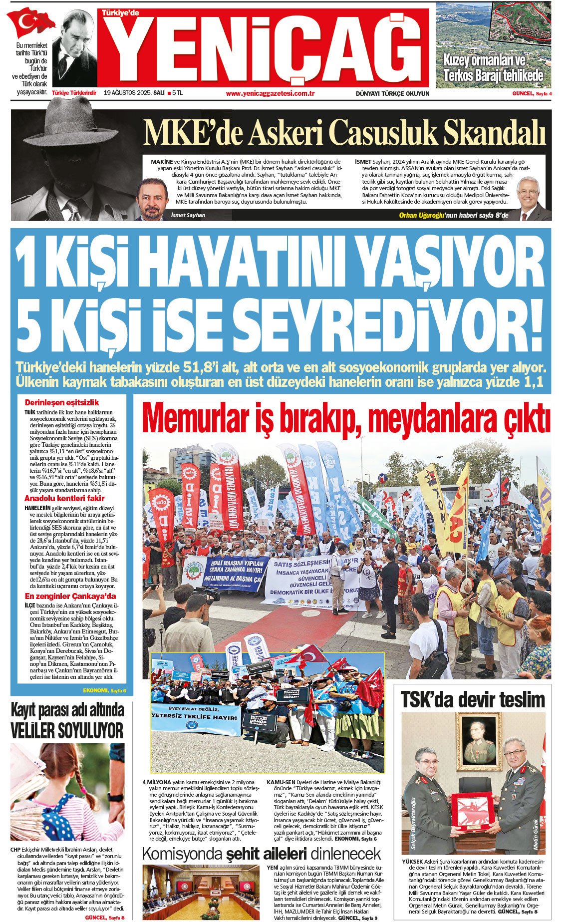 19 Ağustos 2025 Salı