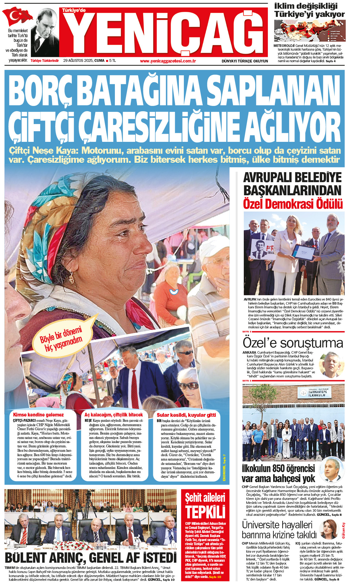 29 Ağustos 2025 Cuma