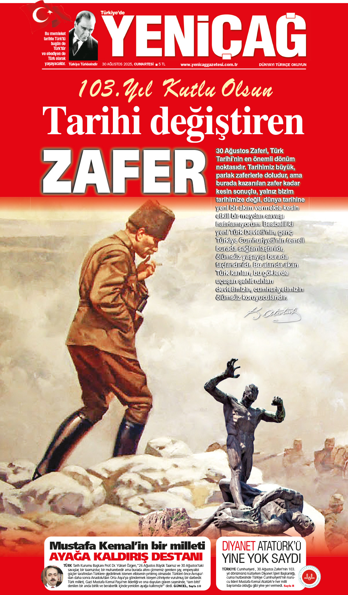 30 Ağustos 2025 Cumartesi