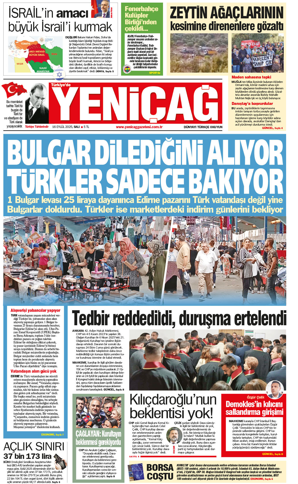 16 Eylül 2025 Salı