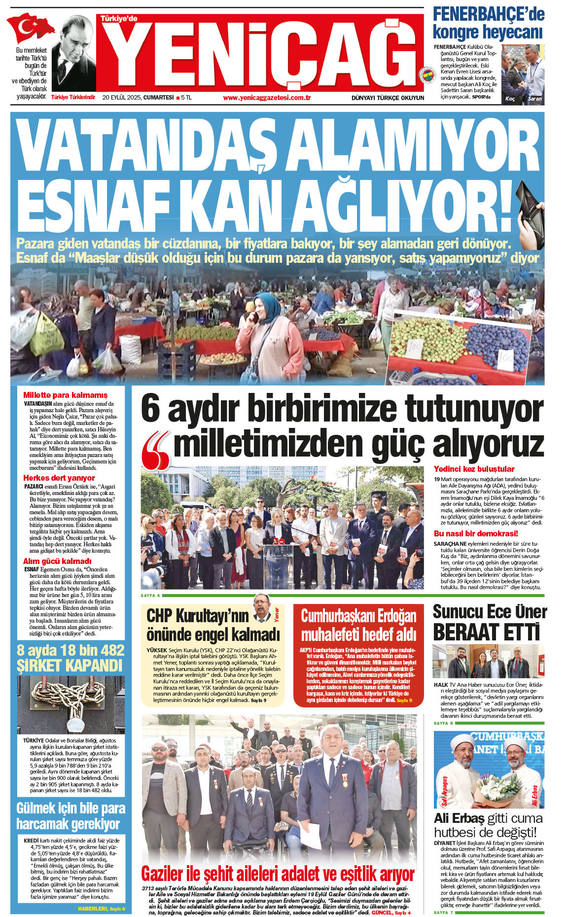 20 Eylül 2025 Cumartesi