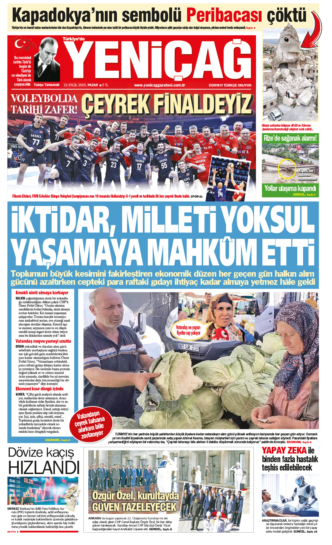 21 Eylül 2025 Pazar