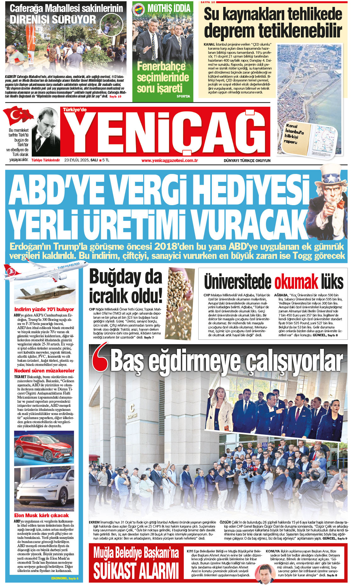 23 Eylül 2025 Salı