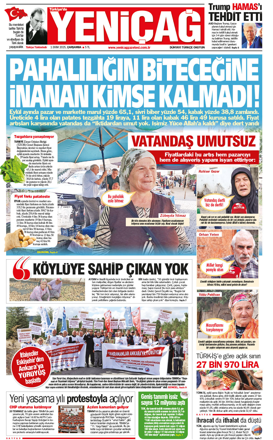 1 Ekim 2025 Çarşamba