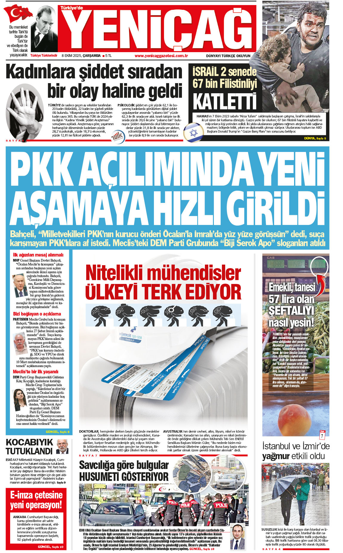 8 Ekim 2025 Çarşamba